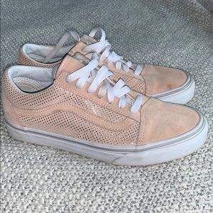 suede light pink vans